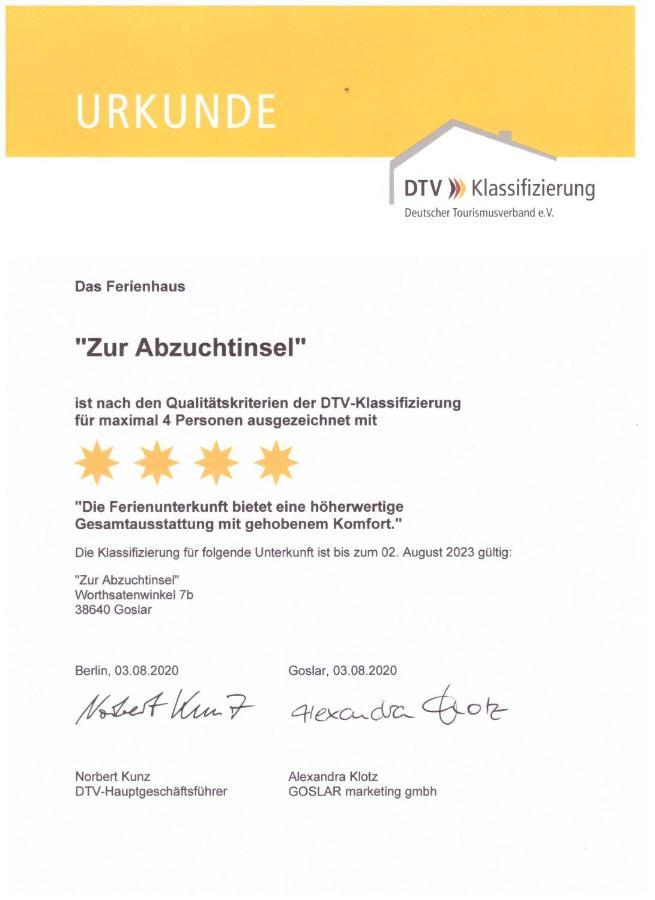 Ferienhaus Zur Abzuchtinsel Goslar Exteriör bild